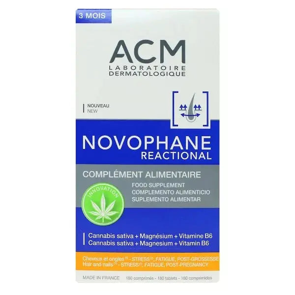 ACM Novophane Reactional cheveux et ongles 180 gélules - Lariboisière Shop