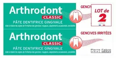 Arthrodont Classic Pâte Dentifrice Gingivale – Lot de 2 x 75 ml Lariboisière Shop