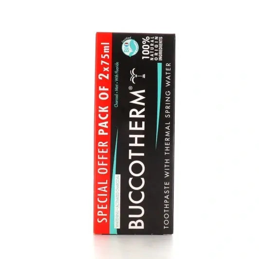 Buccotherm Dentifrice Blancheur au Charbon Actif – 75 ml LOT DE 2 Lariboisière Shop