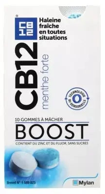 CB12 Boost Strong Mint – 10 Gommes à Mâcher Lariboisière Shop
