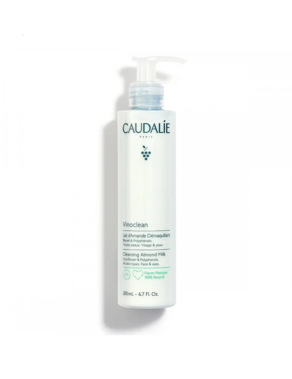 Caudalie - Vinoclean - Lait d'amande démaquillant 200ml - Lariboisière Shop