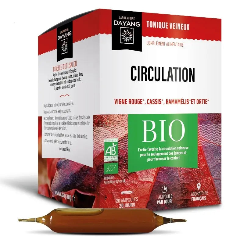DAYANG Circulation Jambes Lourdes – 20 ampoules Lariboisière Shop