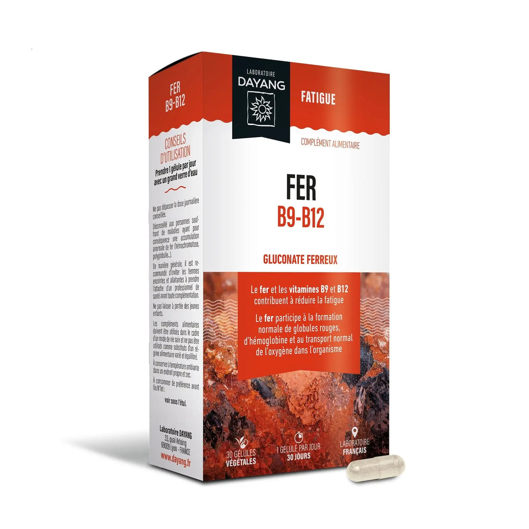 DAYANG Fer B9-B12 – 30 gélules végétales Lariboisière Shop