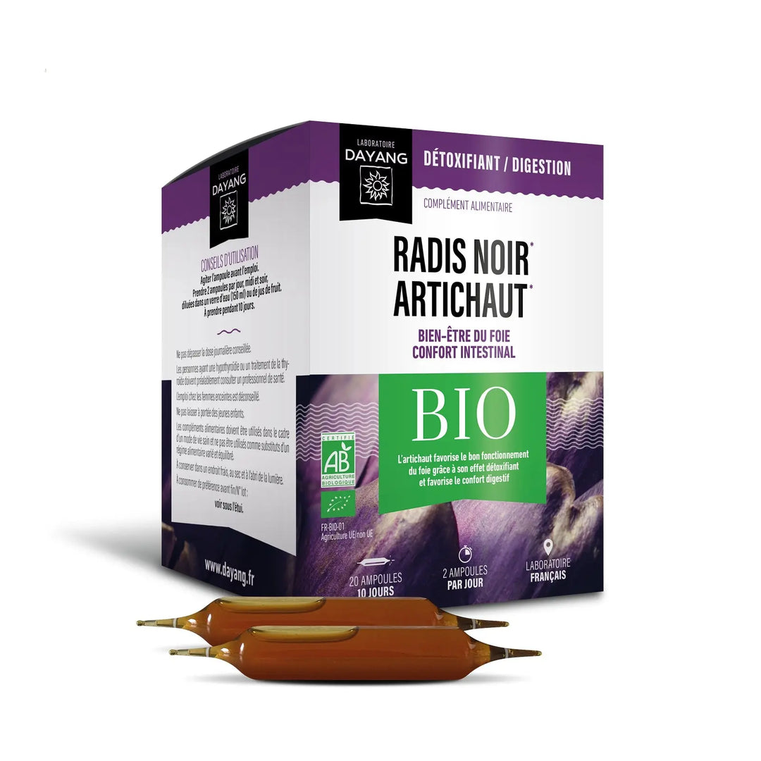 DAYANG Radis Noir Artichaut BIO – 20 ampoules Lariboisière Shop