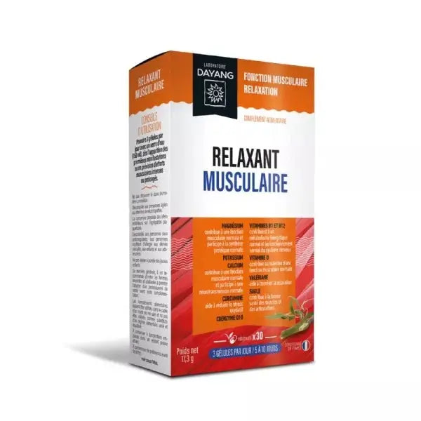 DAYANG Relaxant Musculaire – 30 gélules végétales Lariboisière Shop