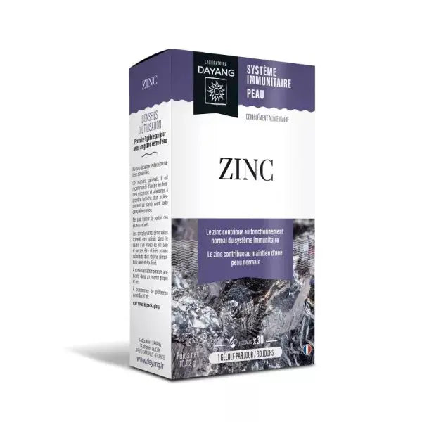 DAYANG Zinc – 30 gélules Lariboisière Shop
