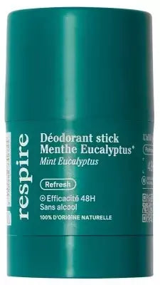 Déodorant Stick Menthe Eucalyptus Bio – Respire – 50 g Lariboisière Shop