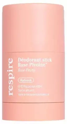 Déodorant Stick Rose Pivoine Bio – Respire – 50 g Lariboisière Shop