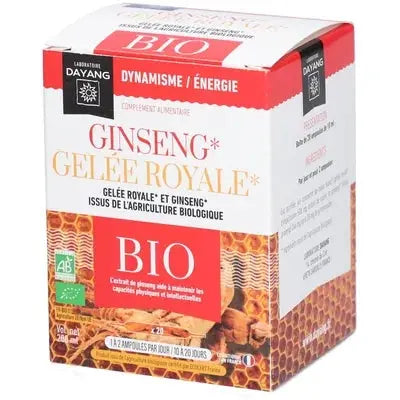Dayang Ginseng gelée royale BIO - 20 ampoules Lariboisière Shop