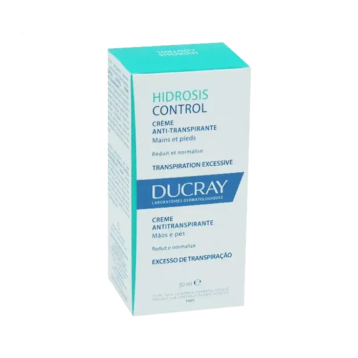 Ducray HIDROSIS CONTROL - Crème Anti-Transpirante - Visage, Mains et Pieds, 50ml Lariboisière Shop
