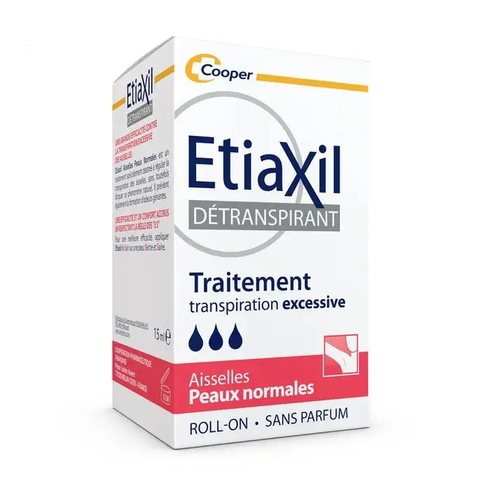 Etiaxil Détranspirant Extrême - Roll On - Peaux Normales, 15ml Lariboisière Shop