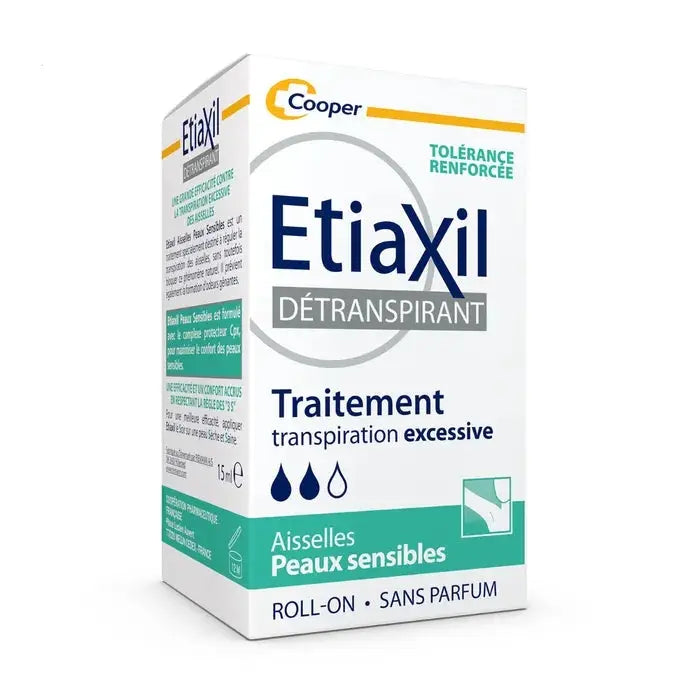 Etiaxil Détranspirant Sudo-Régulateur à Bille - Peaux Sensibles Aisselles, 15ml Lariboisière Shop