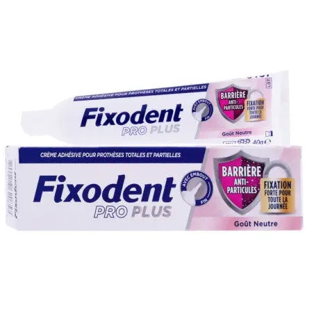 Fixodent Pro Plus Barrière Anti-Particules Goût Neutre 40g Lariboisière Shop
