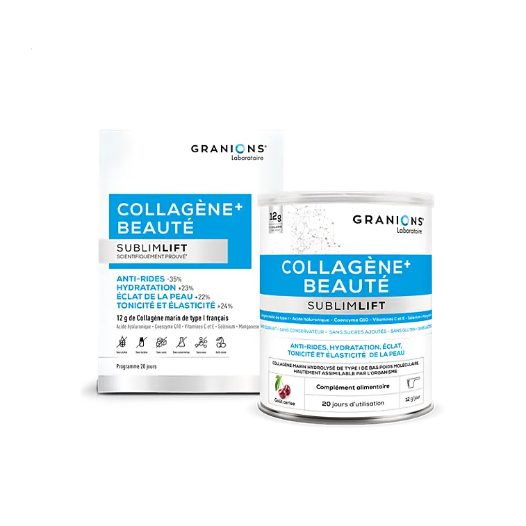 GRANIONS collagène+ beauté sublimlift 300g goût cerise - Lariboisière Shop