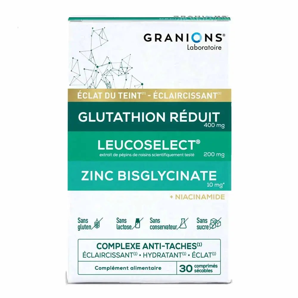 Granions Complexe Anti-Tâches Éclaircissant – Éclat & Hydratation – 30 comprimés Lariboisière Shop
