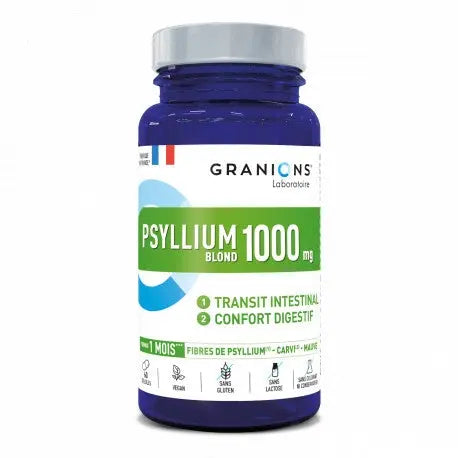 Granions Psyllium blond 1000 mg – 60 gélules Lariboisière Shop
