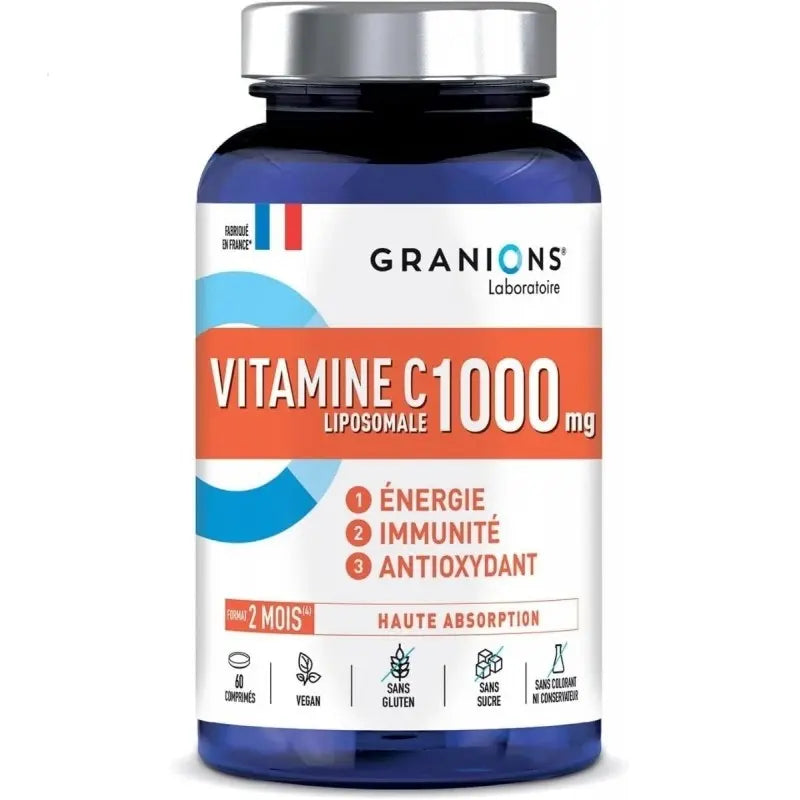 Granions Vitamine C Liposomale 1000 mg – 60 comprimés Lariboisière Shop