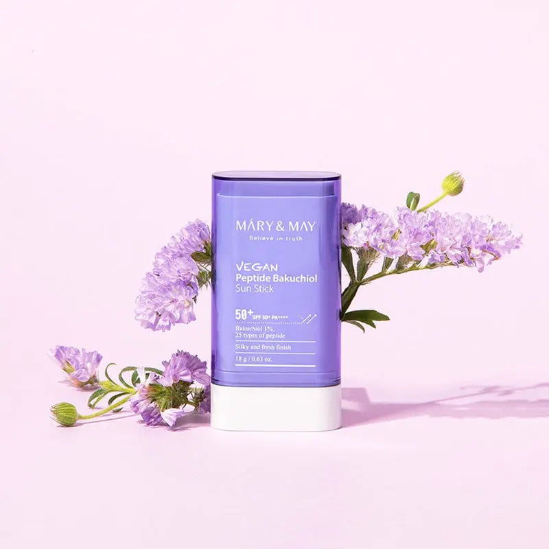 MARY & MAY - Vegan Peptide Bakuchiol Sun Stick SPF50+ PA++++ - 18g Pharmacie Lariboisière Shop