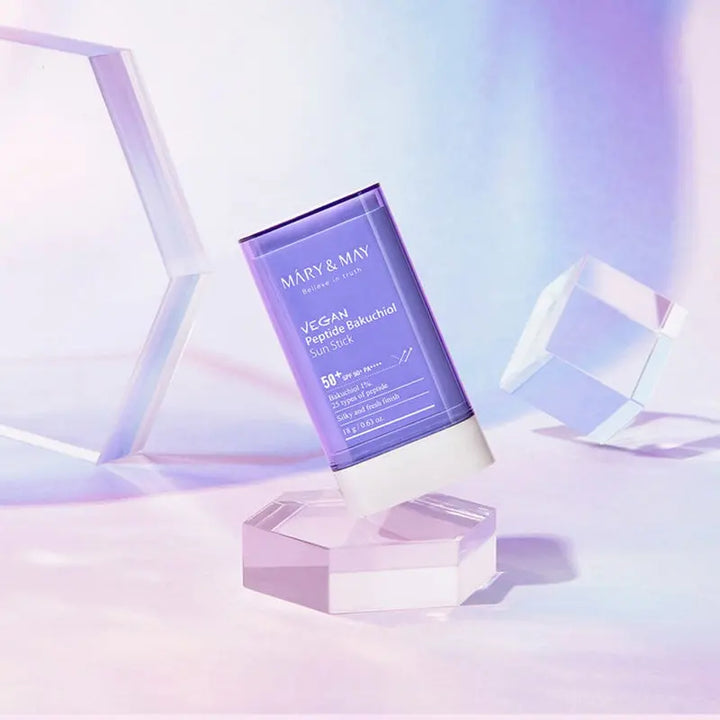 MARY & MAY - Vegan Peptide Bakuchiol Sun Stick SPF50+ PA++++ - 18g Pharmacie Lariboisière Shop