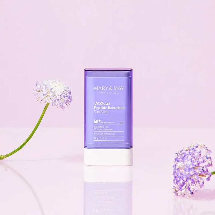 MARY & MAY - Vegan Peptide Bakuchiol Sun Stick SPF50+ PA++++ - 18g Pharmacie Lariboisière Shop