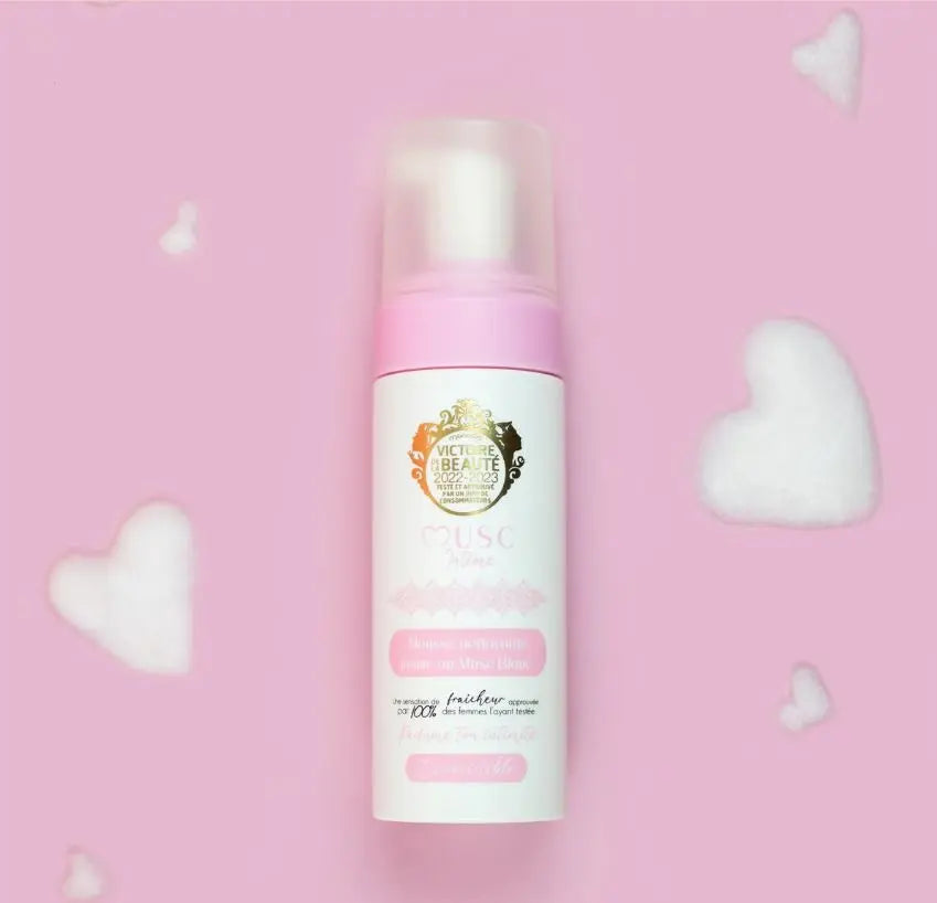 MUSC INTIME - Mousse nettoyante au Musc Blanc - L'irrésistible - Lariboisière Shop