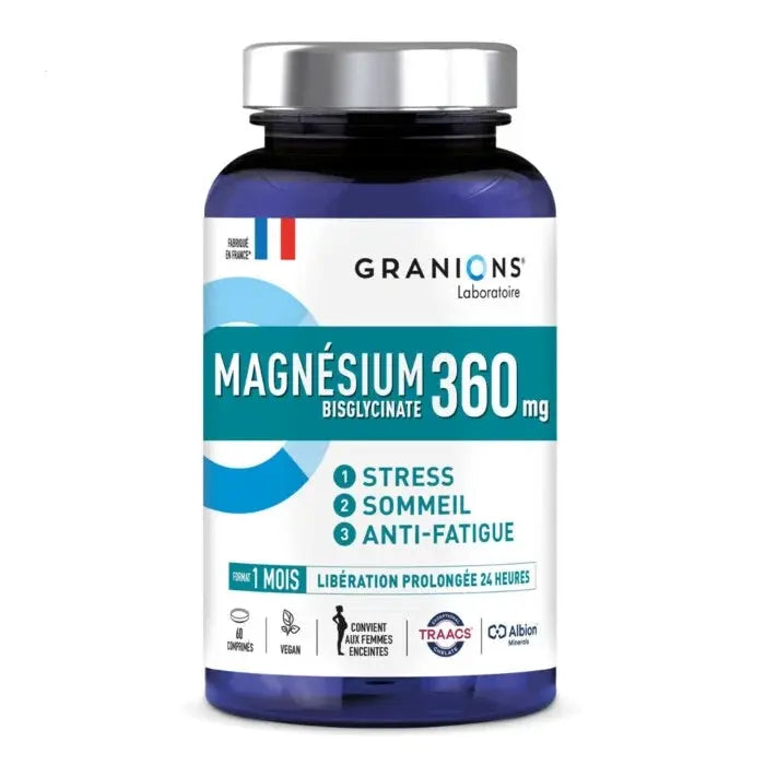 Magnésium Bisglycinate 360 mg – 60 comprimés Lariboisière Shop