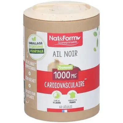 NAT&FORM Ail Noir 1000 mg Cardiovasculaire – 60 gélules Lariboisière Shop