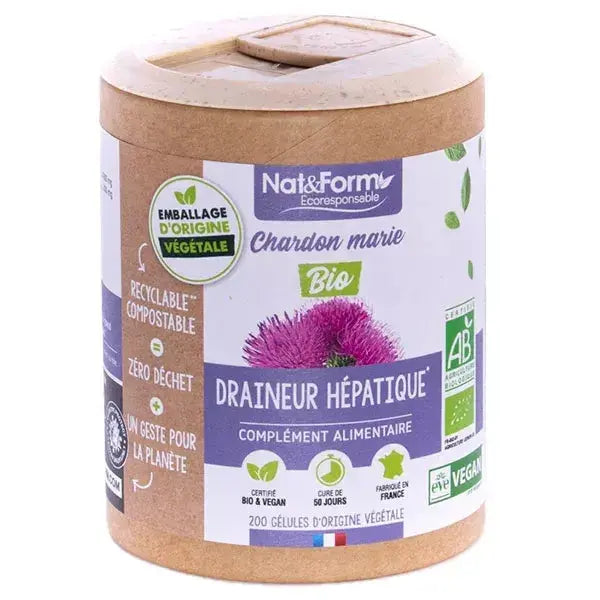 NAT&FORM Chardon-Marie 100 mg – 60 gélules Lariboisière Shop