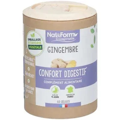 NAT&FORM Gingembre 1100 mg – 60 gélules Lariboisière Shop