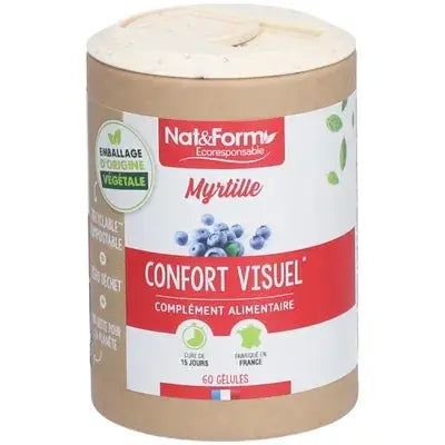 NAT&FORM Myrtille Confort Visuel – 60 gélules Lariboisière Shop