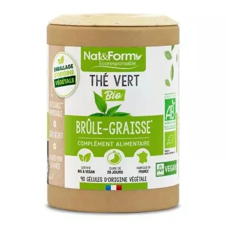 NAT&FORM Thé Vert 800 mg Brûle-Graisse – 60 gélules Lariboisière Shop