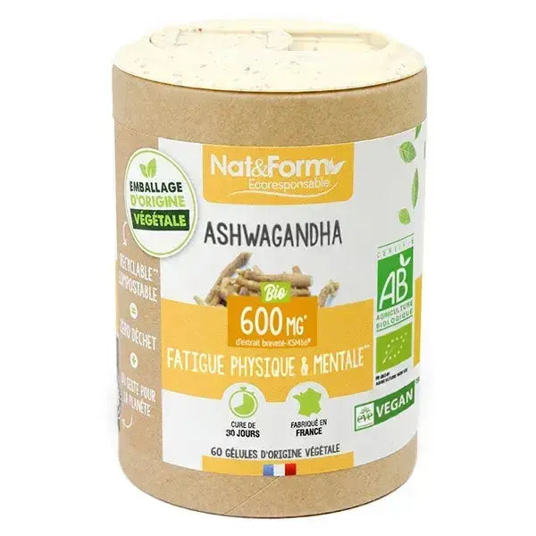 Nat & Form - Ashwagandha Bio – 60 gélules Lariboisière Shop