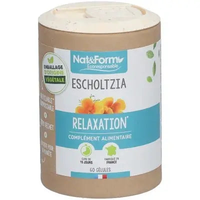 Nat & Form Escholtzia Bio RELAXATION 60 gélules Lariboisière Shop