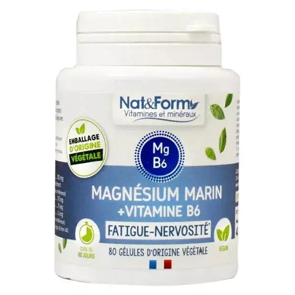 Nat & Form Expert Magnésium Marin + Vitamine B6 40 gélules Lariboisière Shop