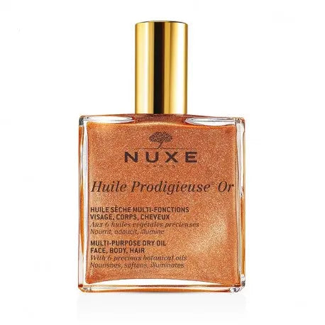 Nuxe - Huile Prodigieuse OR- Huile sèche multi-fonctions visage corp, cheveux - 100mL - Lariboisière Shop