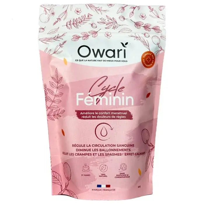 Owari Cycle Féminin - Confort Menstruel, Infusion 50g Lariboisière Shop