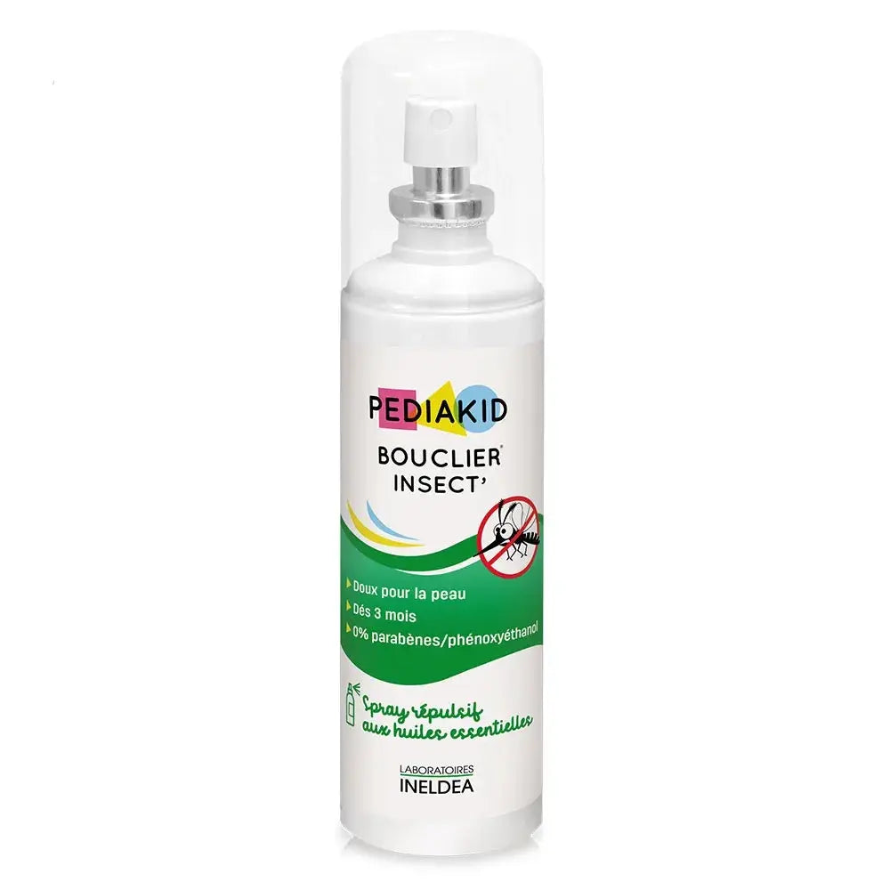 PEDIAKID Bouclier Insect – Spray Anti-Moustiques aux Huiles Essentielles Dès 3 Mois – 100 ml Lariboisière Shop