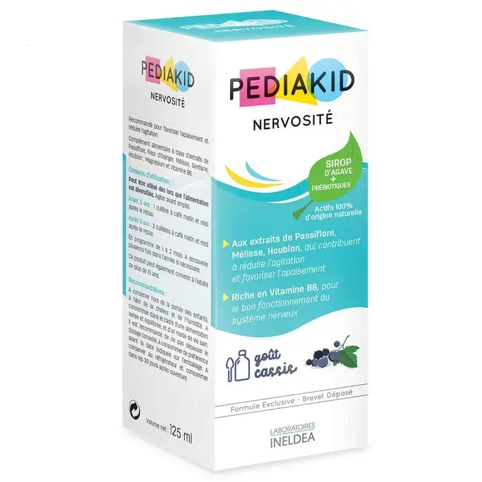 PEDIAKID Nervosité – Sirop Goût Cassis 125 ml Lariboisière Shop