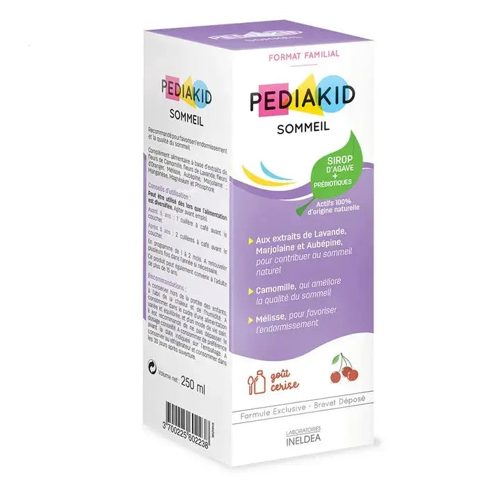 PEDIAKID Sommeil – Sirop Goût Cerise 250 ml Lariboisière Shop