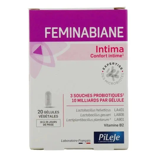 PILEJE FEMINABIANE INTIMA Confort Intime 20 gélules végétles - Lariboisière Shop