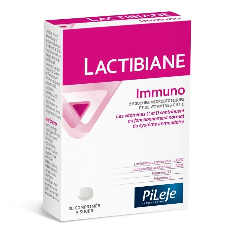 PILEJE LACTIBIANE Immuno 3 comprimés à sucer - Lariboisière Shop
