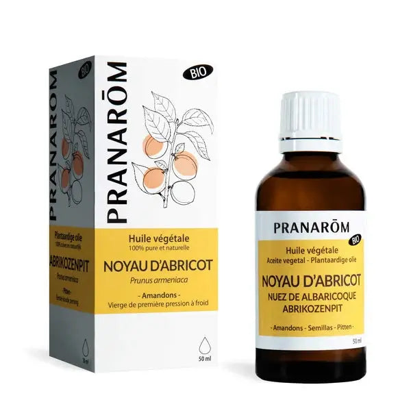 PRANAROM Huile Végétale de Noyau d'Abricot BIO 50 ml Lariboisière Shop
