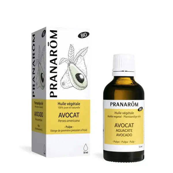PRANARÔM Huile Végétale d'Avocat BIO 50 ml Lariboisière Shop