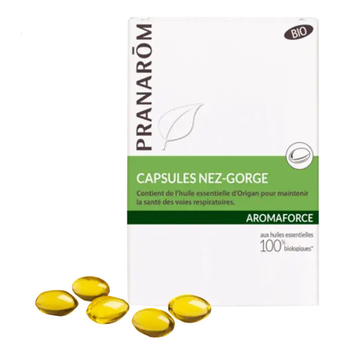 Pranarom AROMAFORCE - Capsules Nez-Gorge, 30 unités Lariboisière Shop