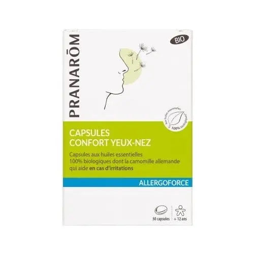 Pranarom Allergoforce - Confort Yeux-Nez Bio, 30 capsules Lariboisière Shop