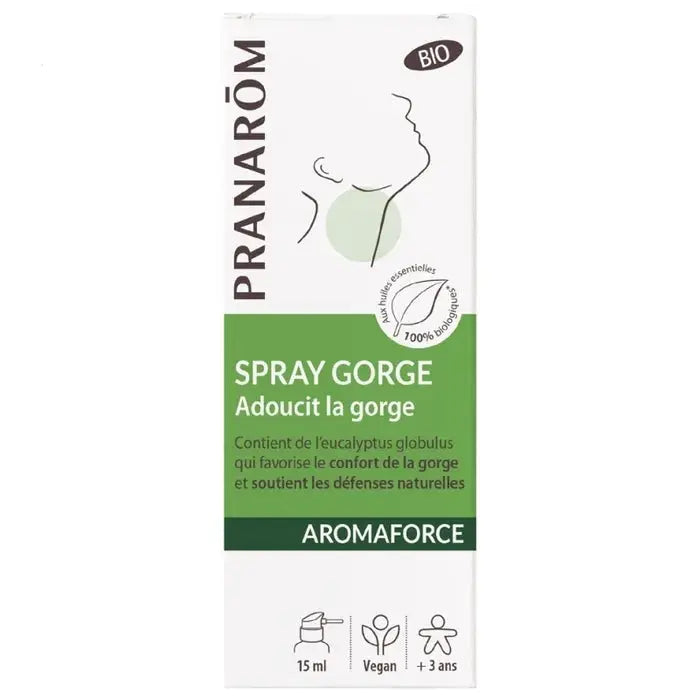 Pranarom Aromaforce - Spray Gorge Bio, 15ml Lariboisière Shop