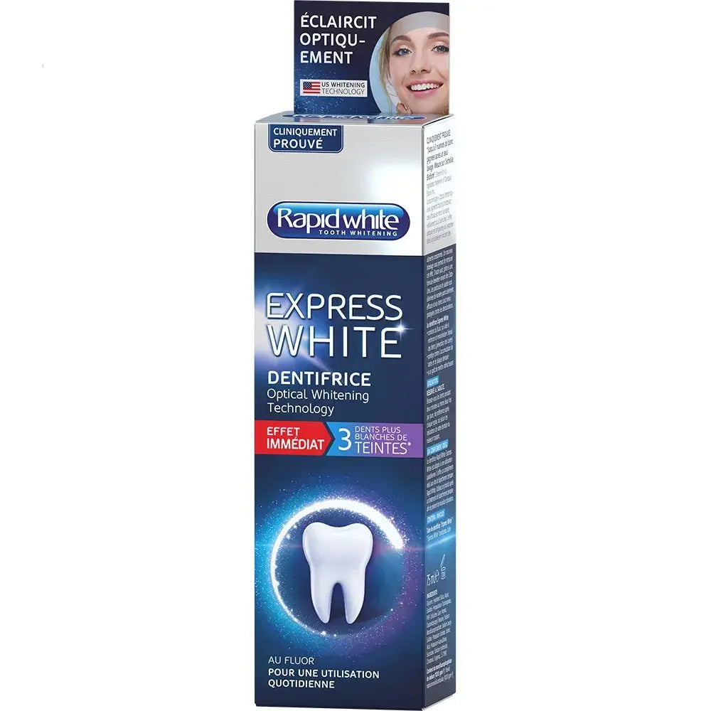 Rapid White Dentifrice Express White 75ml Lariboisière Shop