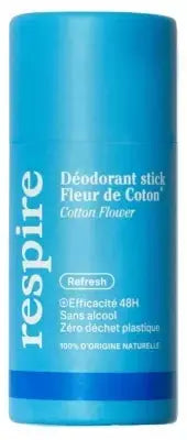 Respire Déodorant Stick Fleur de Coton Format Carton Bio 50 g Lariboisière Shop