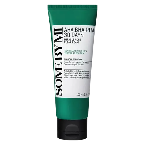 SOME BY MI - AHA,BHA,PHA 30 Days Miracle  - Mousse nettoyante anti-acné Pharmacie Lariboisière Shop