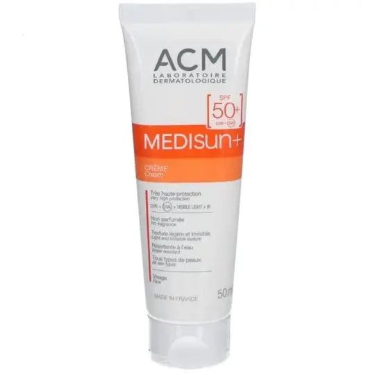 ACM Medisun+ Crème Solaire SPF50+ 50 ml — crème solaire visage très haute protection Lariboisière Shop